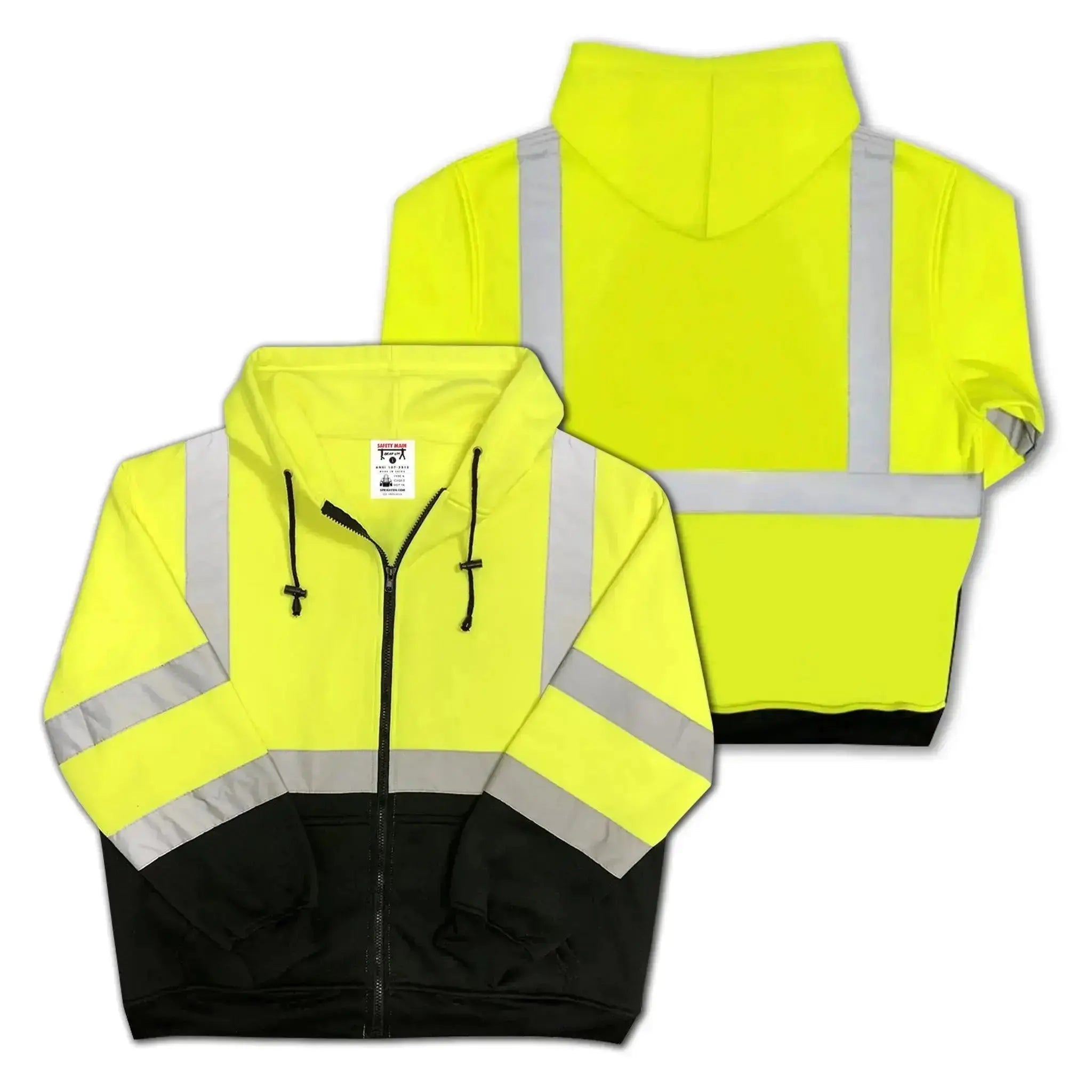 Class 3 Hi-Vis Safety Jacket – Black Bottom (3-Pack)